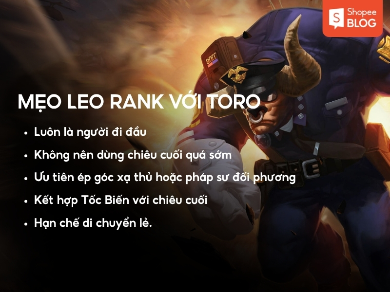 Mẹo leo rank Toro