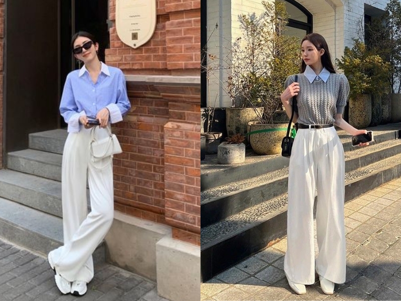 Phối đồ với áo khi đi làm 