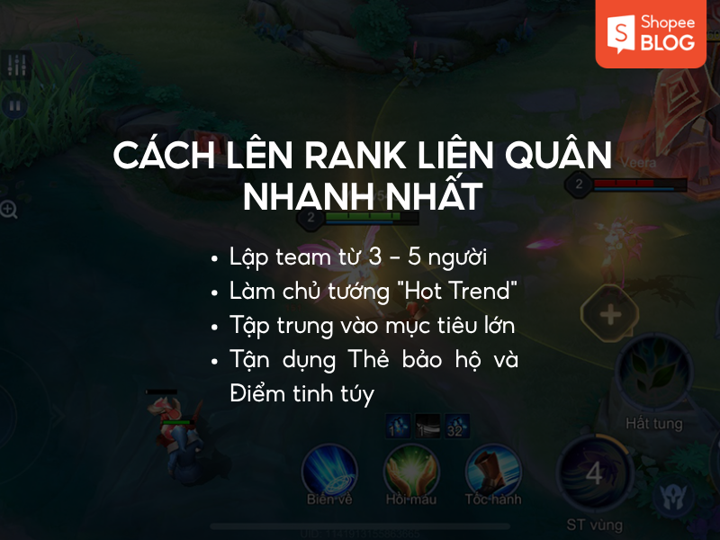 Cách lên hạng Liên Quân 