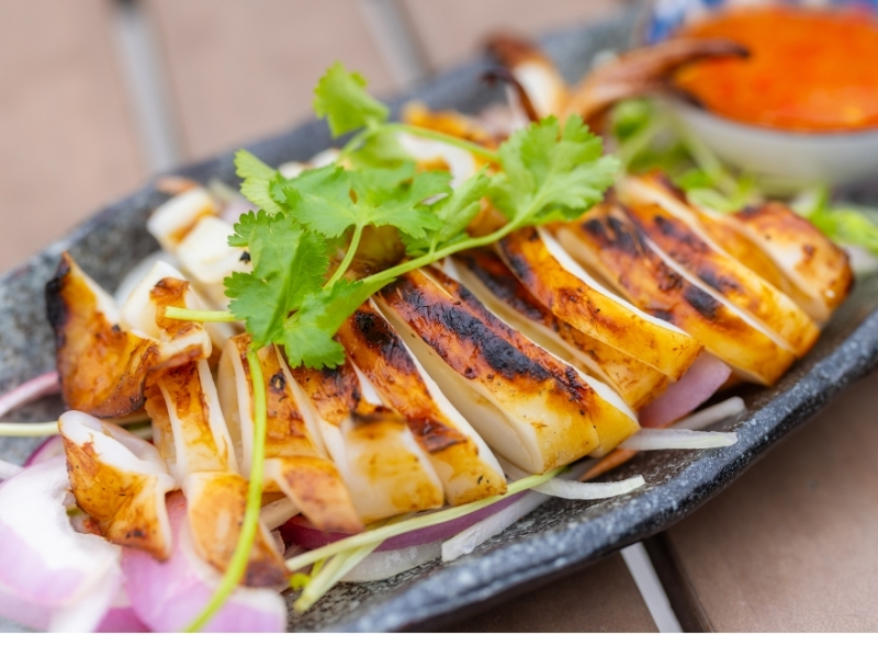 Mực nướng sa tế