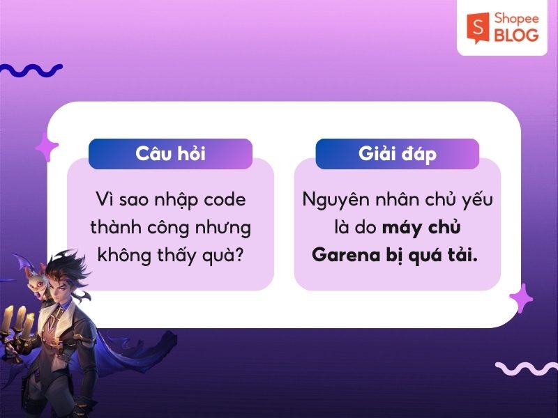 Lý do chưa nhận được quà từ code Liên Quân