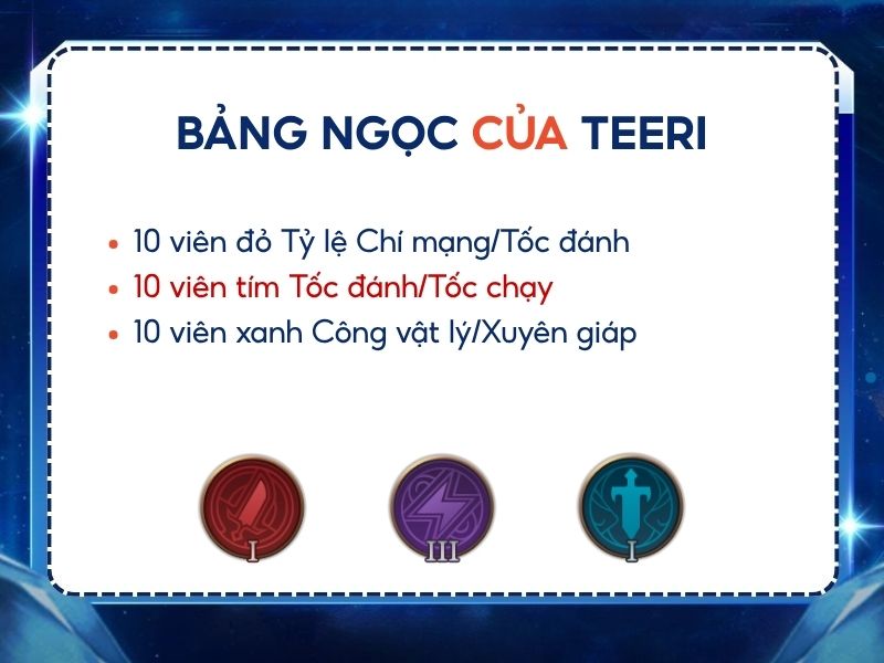 bảng ngọc teeri
