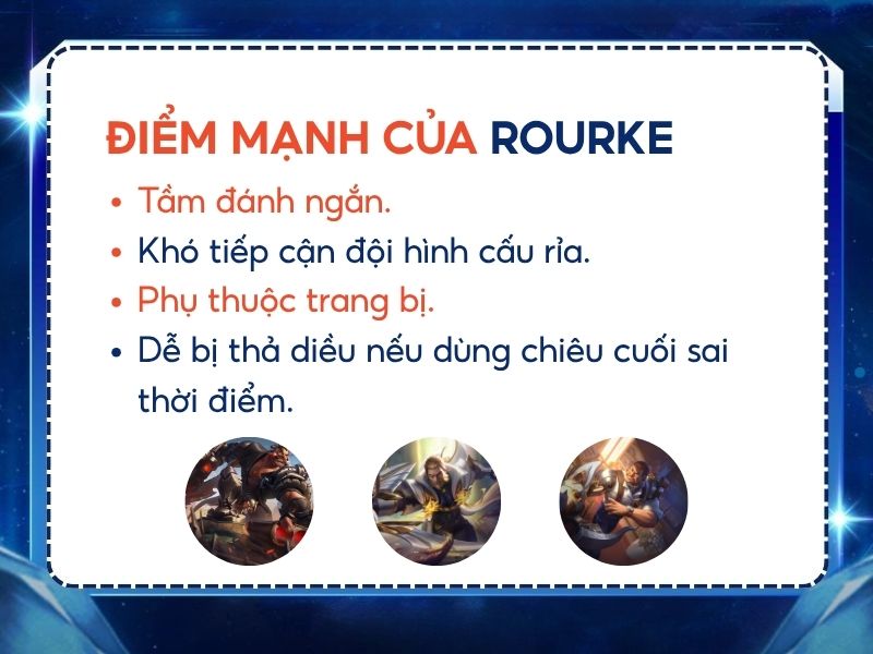 điểm mạnh rourke