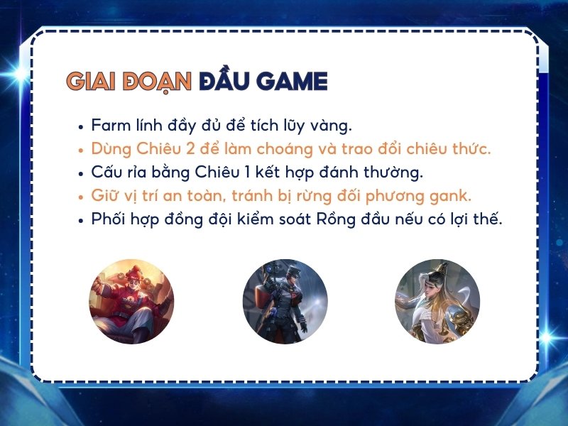 Cách chơi Valhein hiệu quả giai đoạn đầu trận.