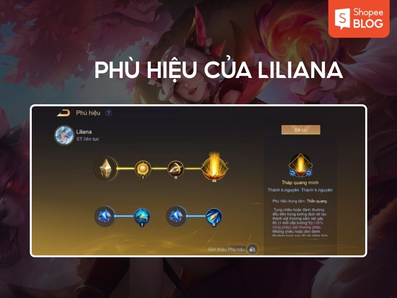 Bộ phù hiệu của Liliana