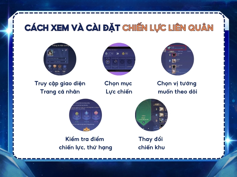 Cách xem và cài đặt chiến lực Liên Quân