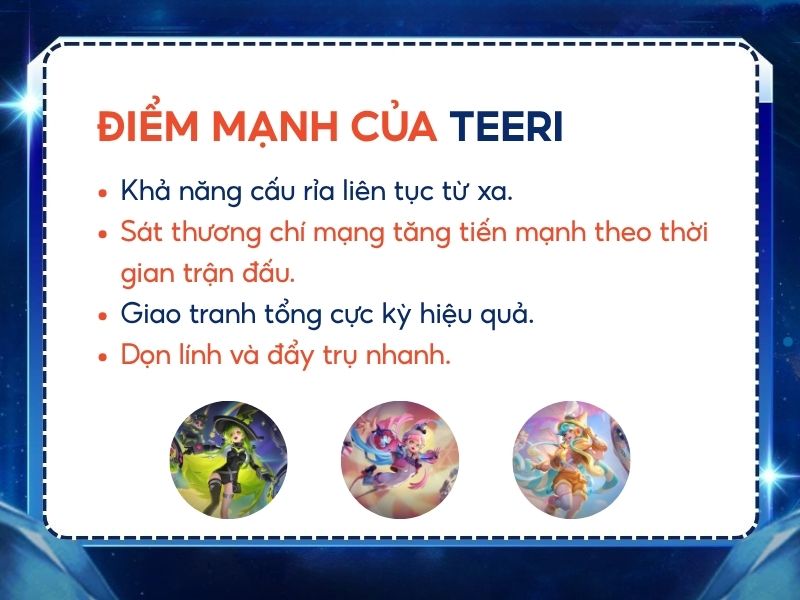 điểm mạnh teeri