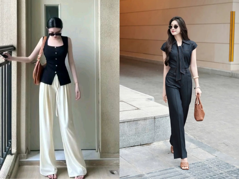 Phối đồ với quần tây nữ