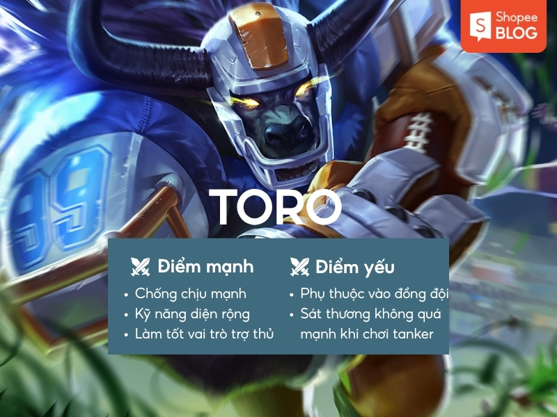 Điểm mạnh và điểm yếu tướng Toro