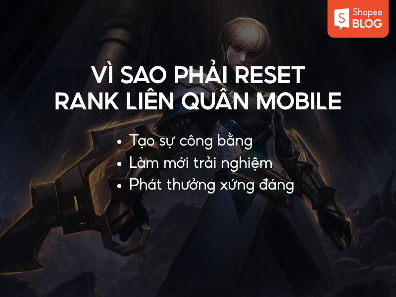 reset và xếp rank Liên Quân