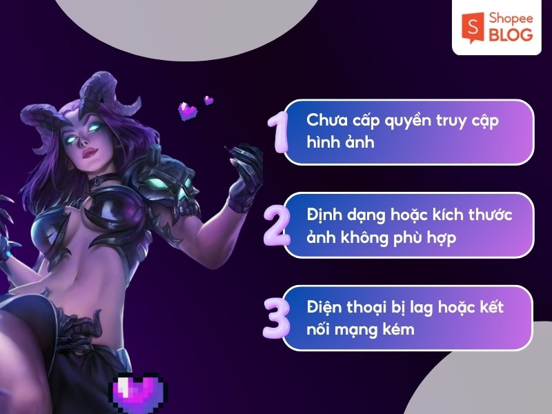 Lý do không thể tải ảnh làm avatar Liên Quân