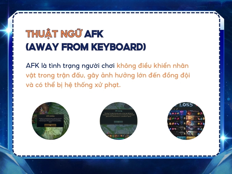 Thuật ngữ AFK trong Liên Quân.