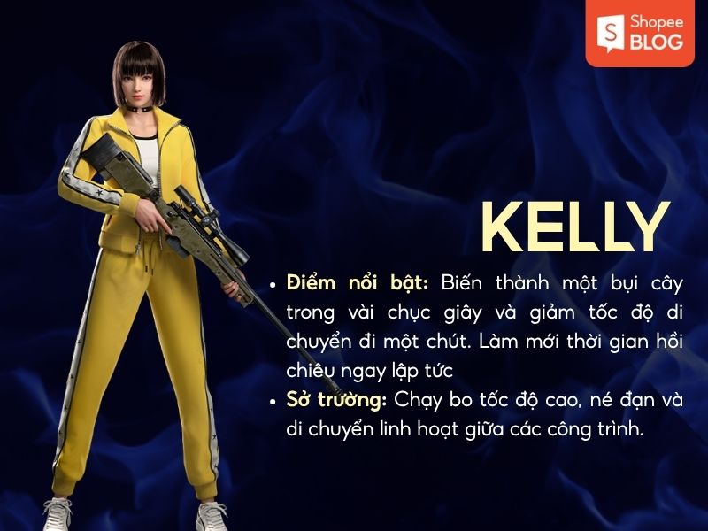 các nhân vật Free Fire Kelly