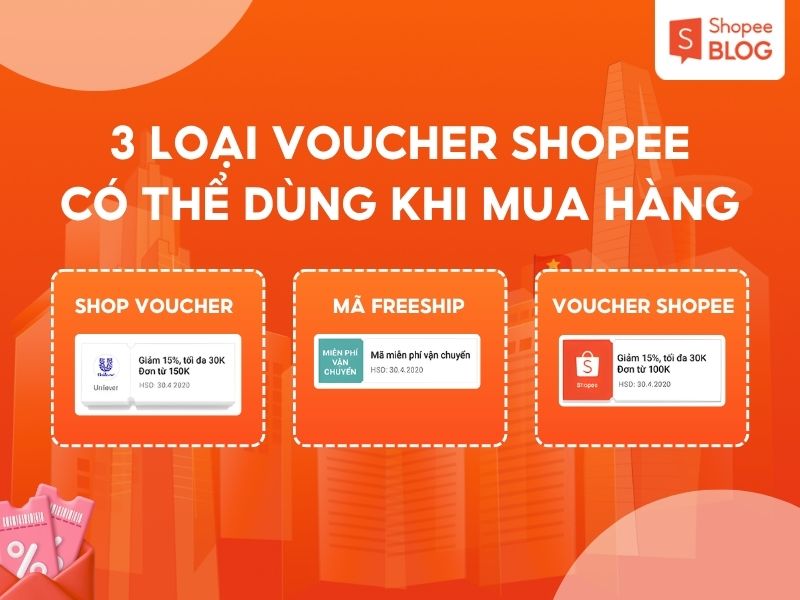 Các loại voucher của Shopee