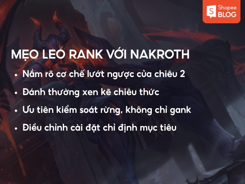 Mẹo leo rank Nakroth