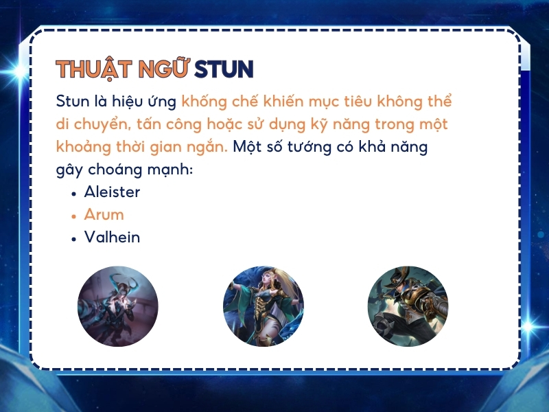 Thuật ngữ Stun trong Liên Quân