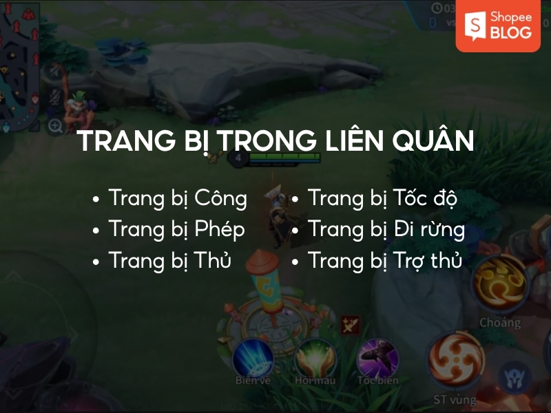các trang bị của Liên Quân