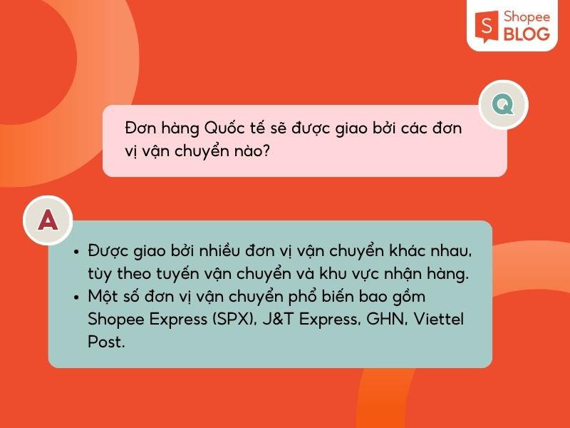 Đơn hàng quốc tế Shopee