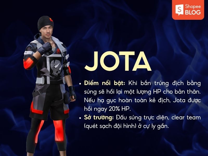 Jota nhân vật free fire
