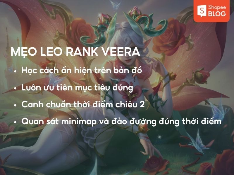 Mẹo leo rank với tướng Veera