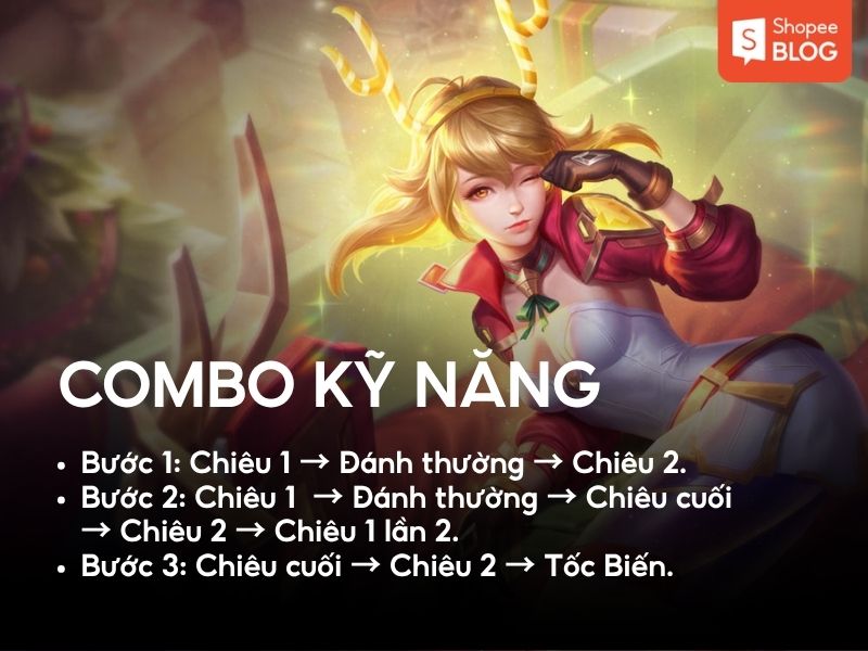 Combo kỹ năng của tướng Rouie