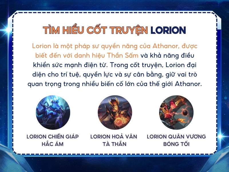 Tìm hiểu cốt truyện Lorion.