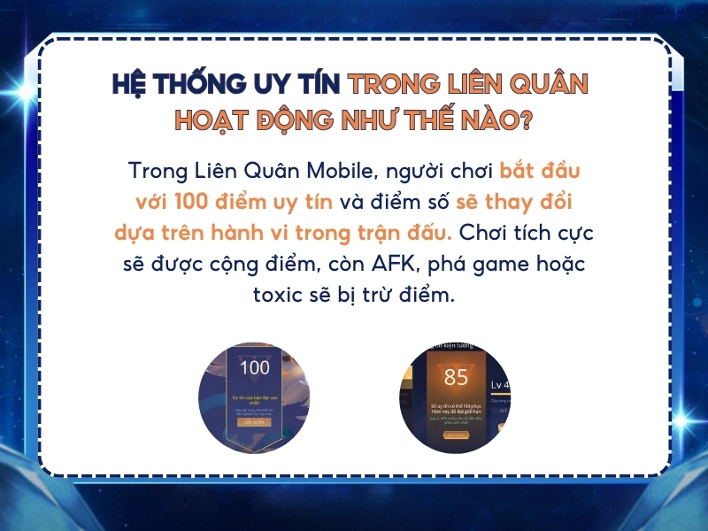 Hệ thống uy tín trong Liên Quân hoạt động như thế nào? 