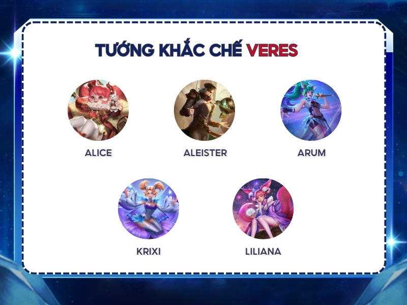Tướng khắc chế Veres. 