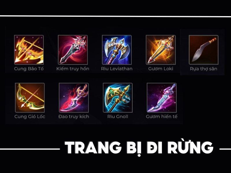 Nhóm trang bị Đi rừng Liên Quân