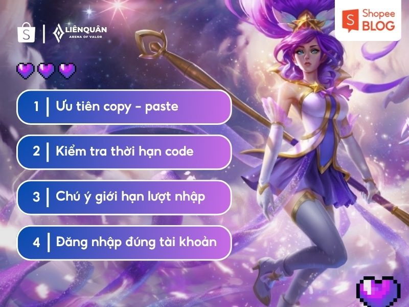 Lưu ý khi nhập code Liên Quân để tránh lỗi