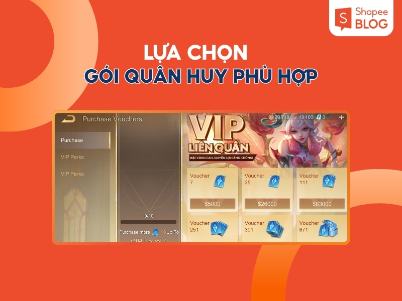 Lựa chọn gói quân huy phù hợp với nhu cầu