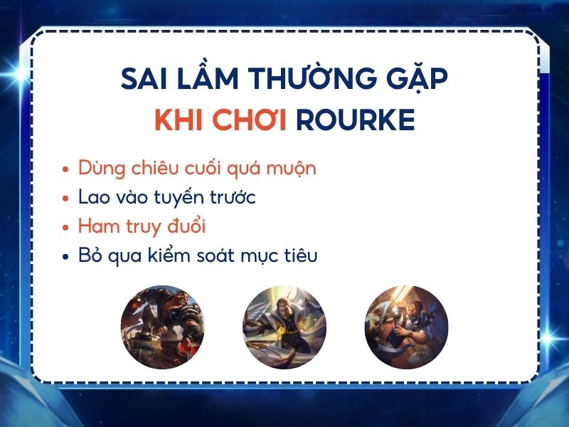 sai lầm khi chơi rourke