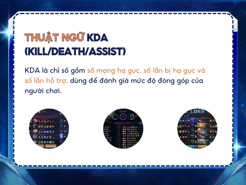 Thuật ngữ KDA trong Liên Quân.