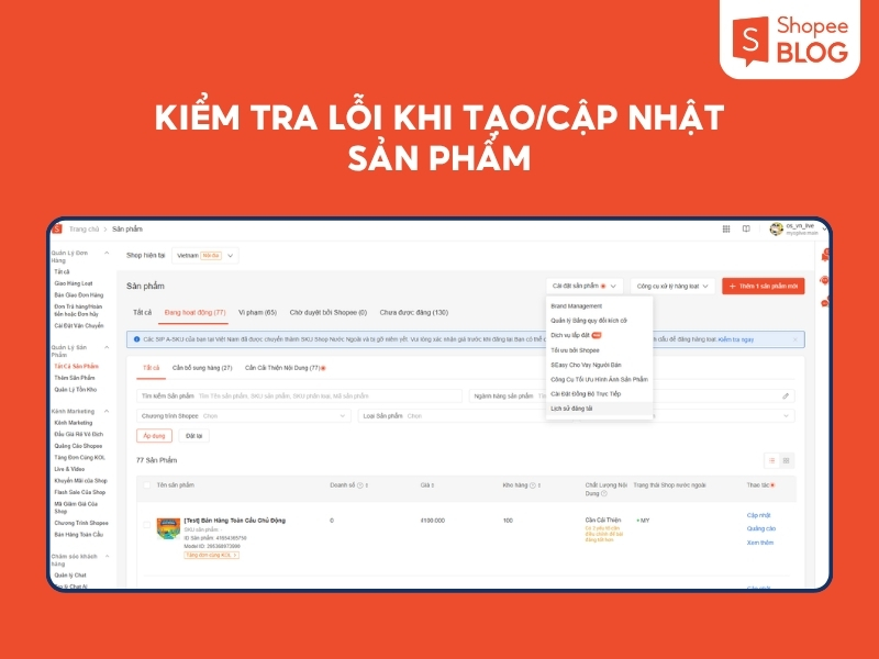 Tìm qua thanh tìm kiếm và bộ lọc tìm kiếm nâng cao