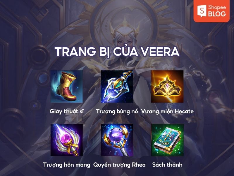 Trang bị của tướng Veera