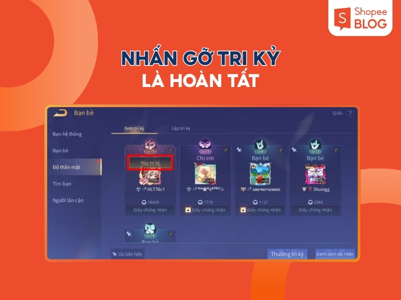 Gỡ tri kỷ là hoàn tất 