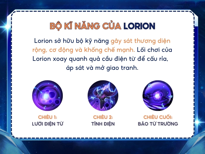 Bộ kỹ năng của Lorion