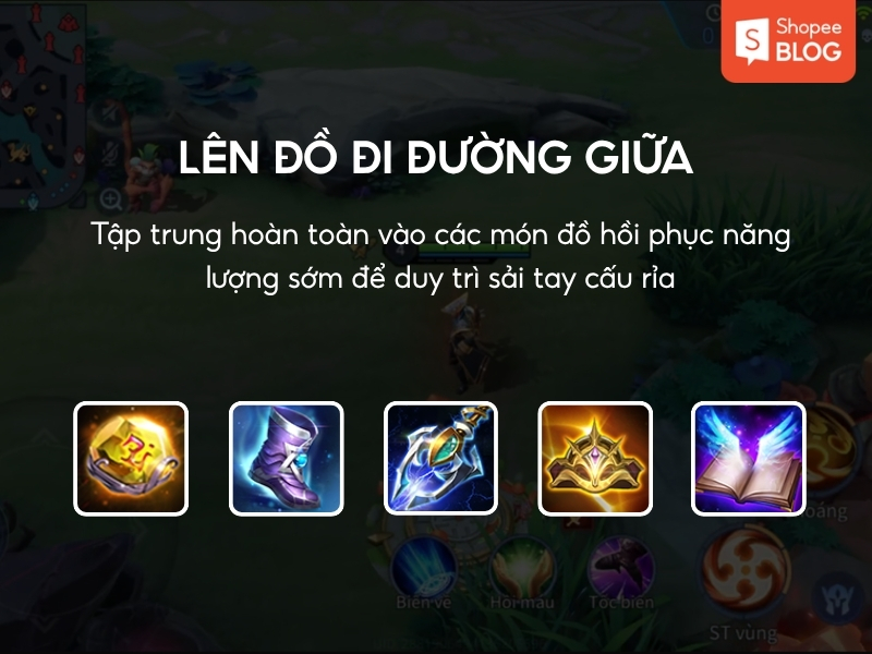 trang bị đi đường giữa liên quân