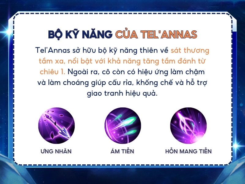 Bộ kỹ năng của Tel’Annas.