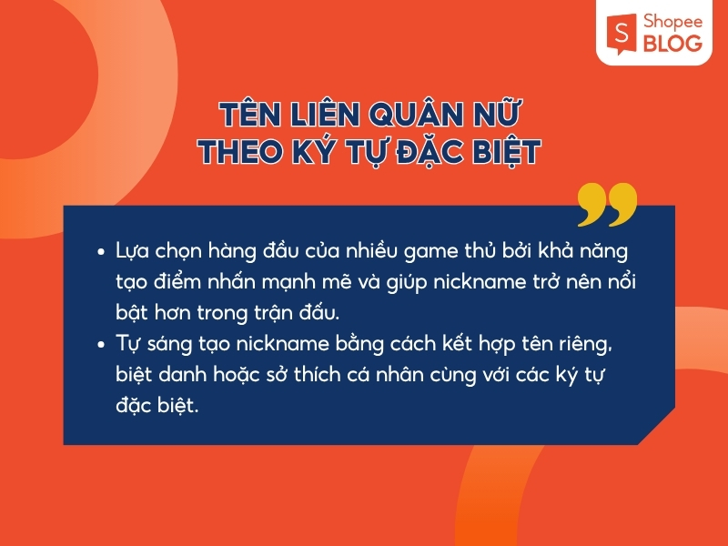 Bộ tên Liên Quân nữ ký tự đặc biệt đẹp nhất 2026