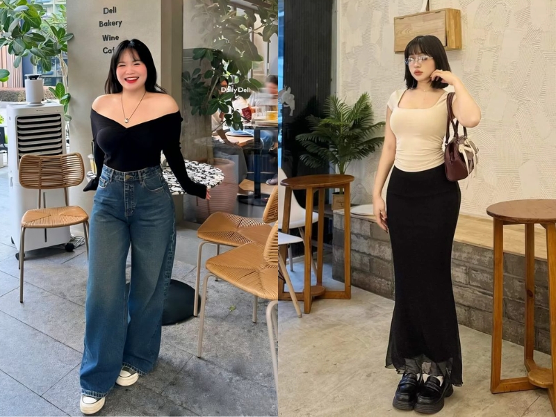 Phối đồ với dáng người vai rộng 