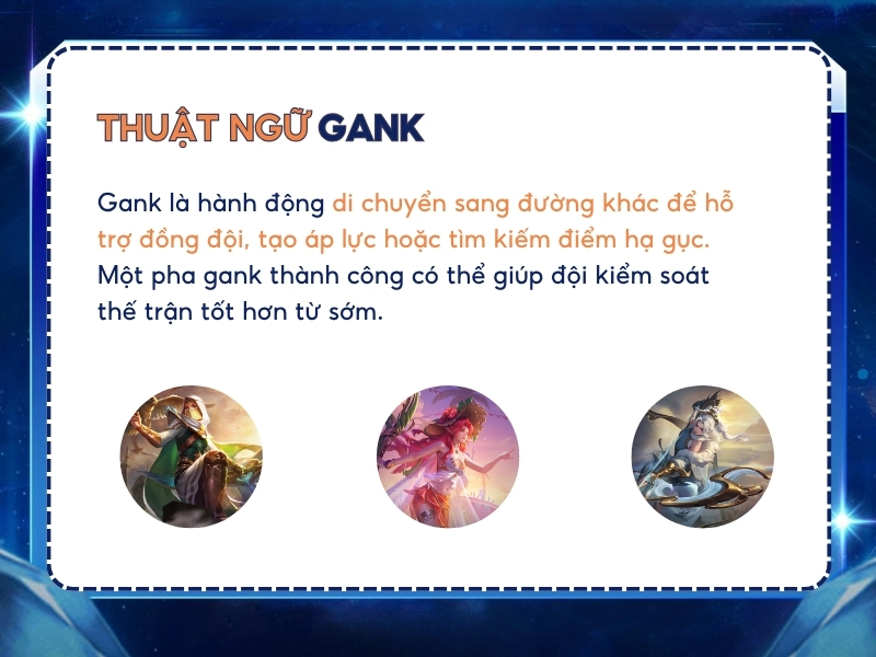 Thuật ngữ Gank trong Liên Quân.