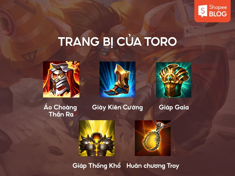 Trang bị của Toro
