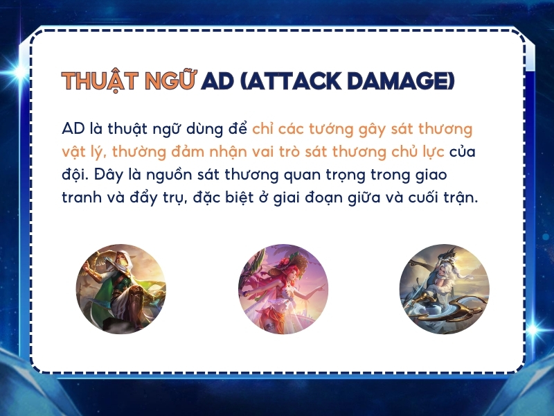 Thuật ngữ AD (Attack Damage) trong Liên Quân.