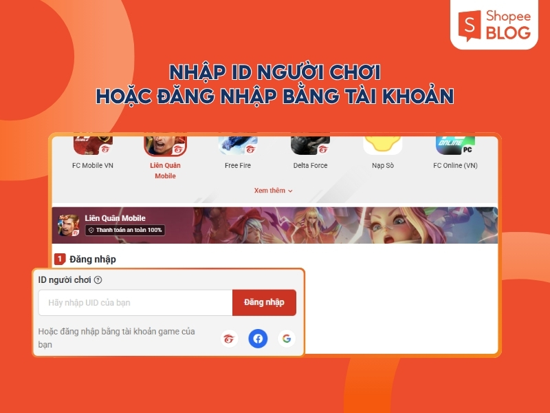 Nạp Quân Huy bằng tài khoản ngân hàng là phương thức được nhiều game thủ lựa chọn nhờ tính an toàn và ổn định