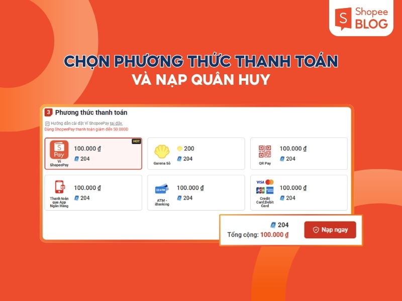 Lựa chọn phương thức thanh toán phù hợp