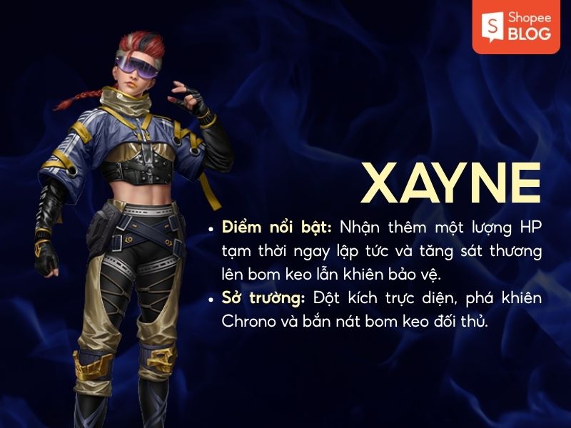 nhân vật Free Fire mạnh nhất Xayne