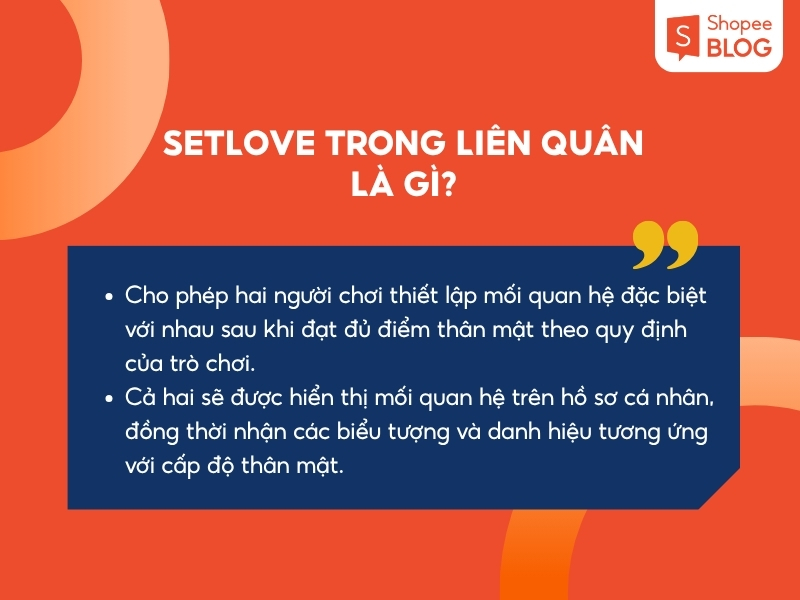 Giải mã Setlove trong Liên Quân 