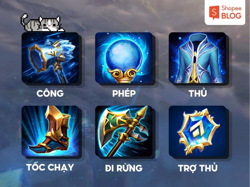 Phân loại các trang bị trong Liên Quân