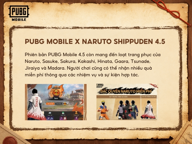 PUBG Mobile x Naruto Shippuden 4.5